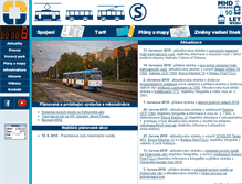 Tablet Screenshot of mhd-ostrava.cz